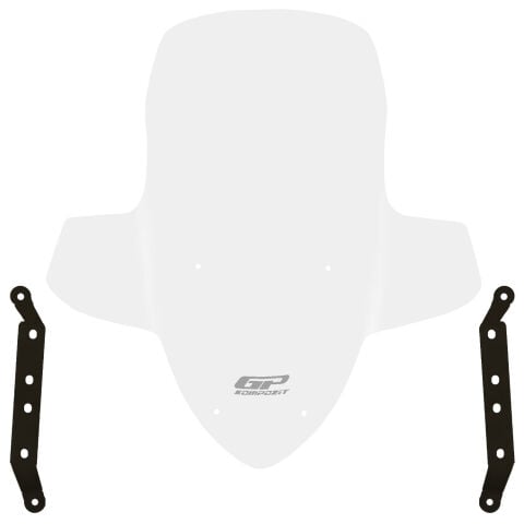 GP Kompozit SYM Joymax Z 250 / Z 250 Plus 2023-2026 Uyumlu Elcikli Ön Cam Şeffaf