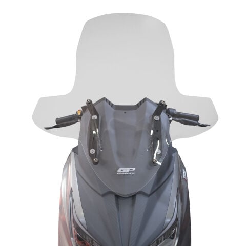 GP Kompozit SYM Joymax Z 250 / Z 250 Plus 2023-2026 Uyumlu Elcikli Ön Cam Şeffaf