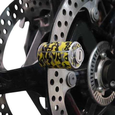 GP Kompozit DSK001 Universal Motosiklet Disk Kilidi Kamuflaj