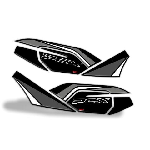 GP Kompozit Honda PCX 125 2021-2024 Uyumlu Yan Alt Ayak Pad Gri