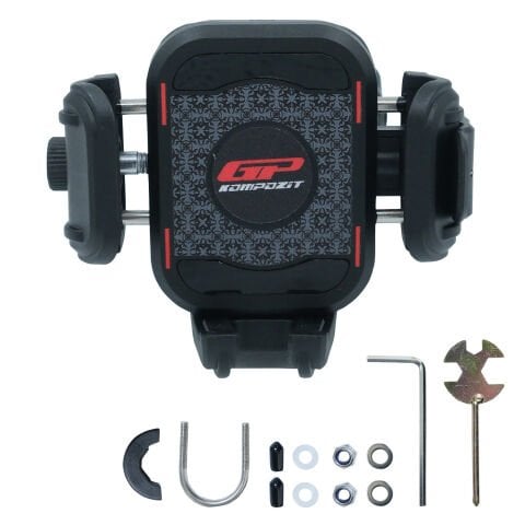 GP Kompozit TTR16 Universal Gidon Bağlantılı Titreşim Modüllü Telefon Tutucu Siyah