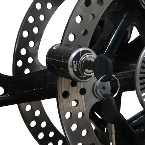 GP Kompozit DSK001 Universal Motosiklet Disk Kilidi Sarı-Siyah