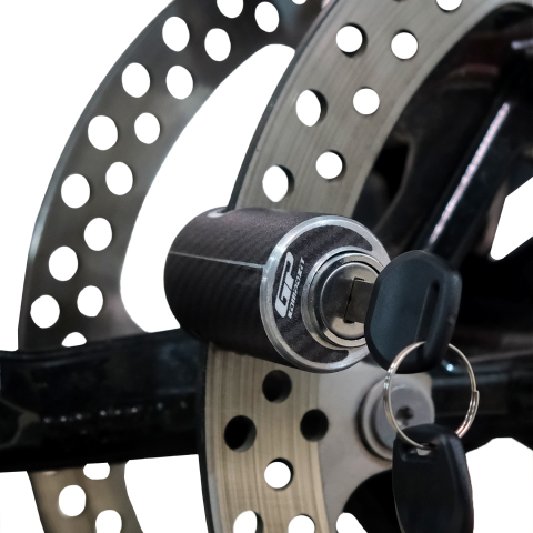GP Kompozit DSK001 Universal Motosiklet Disk Kilidi Karbon