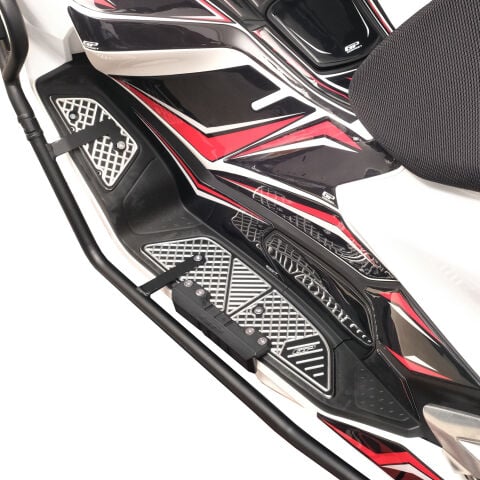 GP Kompozit Honda PCX 125 2025-2026 Uyumlu Basamak Alüminyum Gri