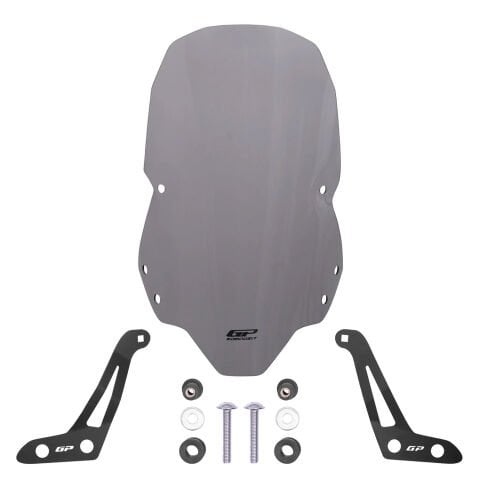 GP Kompozit Kymco Downtown GT 350 2024 Uyumlu Ön Tur Camı Füme