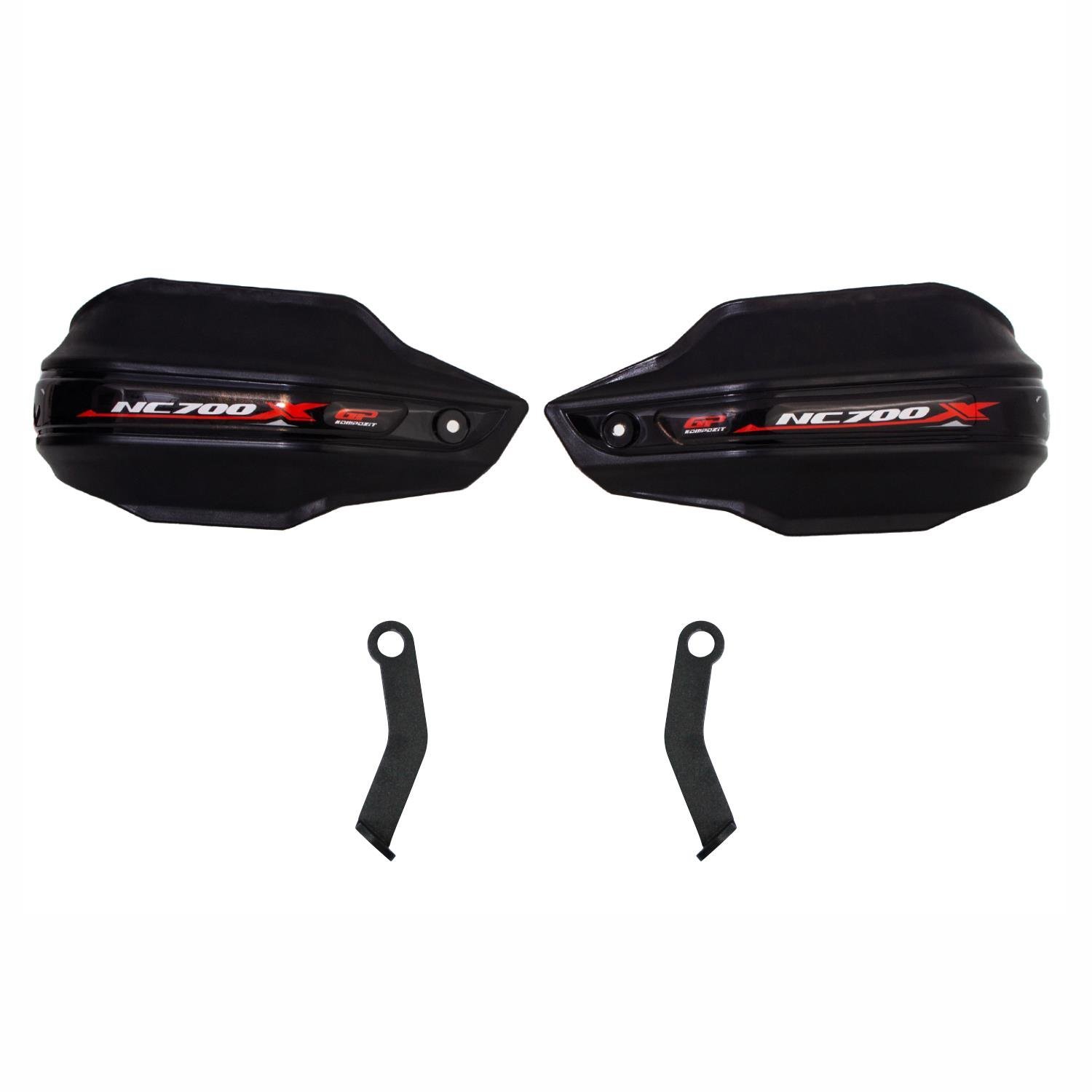 GP Kompozit Honda NC 700 X 2012-2020 Uyumlu Plastik Elcik Koruma Siyah