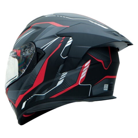 GP Kompozit MKS008-EBGR Yarış Spoiler Güneş Vizörlü Şeffaf Full Face Motosiklet Kaskı