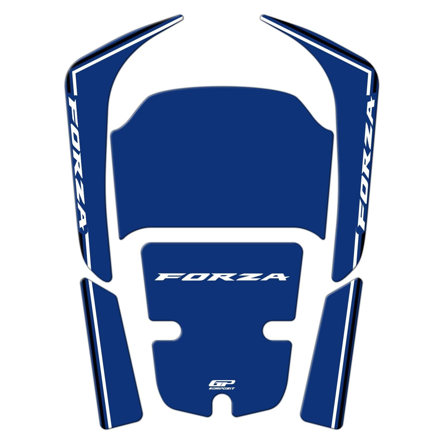 GP Kompozit Honda Forza 250 2018-2026 Uyumlu Tank Pad Mavi