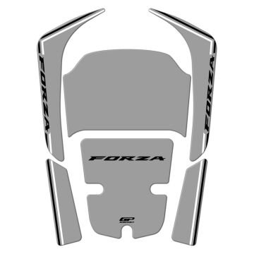 GP Kompozit Honda Forza 250 2018-2025 Uyumlu Tank Pad Nardo Gri