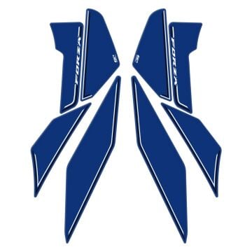 GP Kompozit Honda Forza 250 2018-2025 Uyumlu Yan Alt Ayak Pad Mavi