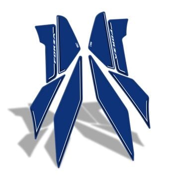 GP Kompozit Honda Forza 250 2018-2025 Uyumlu Yan Alt Ayak Pad Mavi