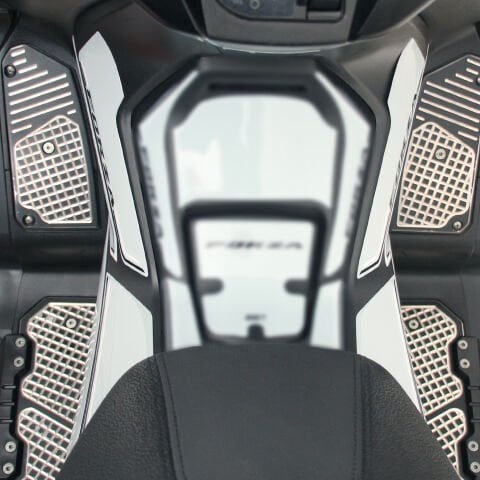 GP Kompozit Honda Forza 250 2018-2026 Uyumlu Yan Alt Ayak Pad Nardo Gri