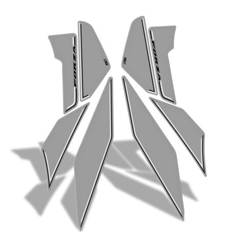 GP Kompozit Honda Forza 250 2018-2026 Uyumlu Yan Alt Ayak Pad Nardo Gri