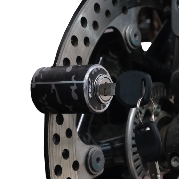 GP Kompozit Universal Motosiklet Disk Kilidi Siyah-Gri