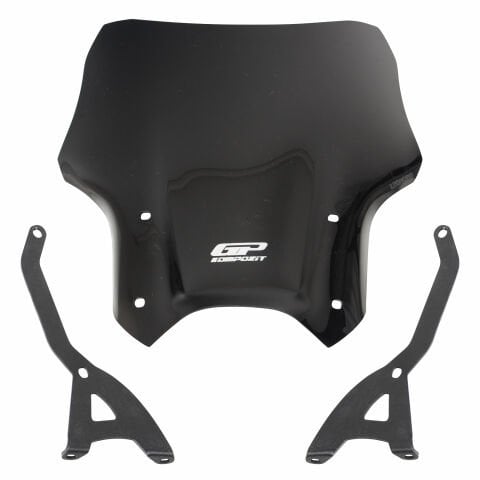 GP Kompozit Benelli Leoncino 2019-2020 Uyumlu Kısa Ön Cam Siyah