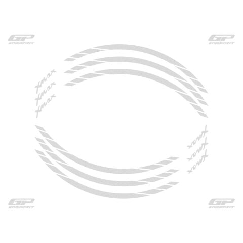 GP Kompozit Yamaha XMAX 2004-2022 Uyumlu Jant Şeridi Reflektif Gri