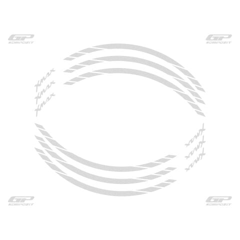 GP Kompozit Yamaha XMAX 2004-2022 Uyumlu Jant Şeridi Reflektif Gri