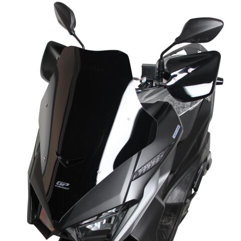 GP Kompozit SYM Jet X 125 2022-2025 Uyumlu Kısa Ön Cam Siyah