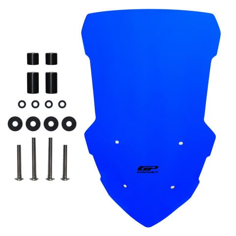 GP Kompozit Yamaha NMAX 125 / 155 2021-2024 Uyumlu Ön Cam Mavi