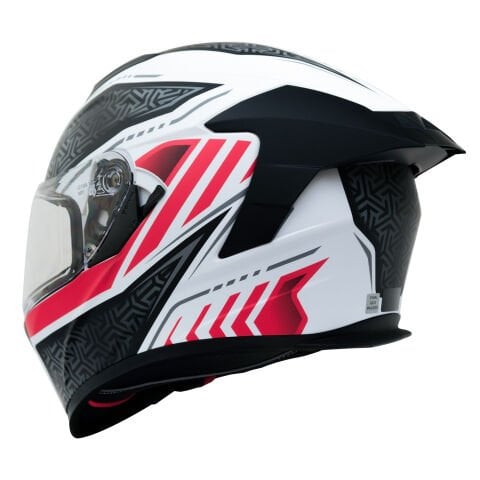 GP Kompozit MKS008-RWRB Yarış Spoiler Güneş Vizörlü Şeffaf Full Face Motosiklet Kaskı