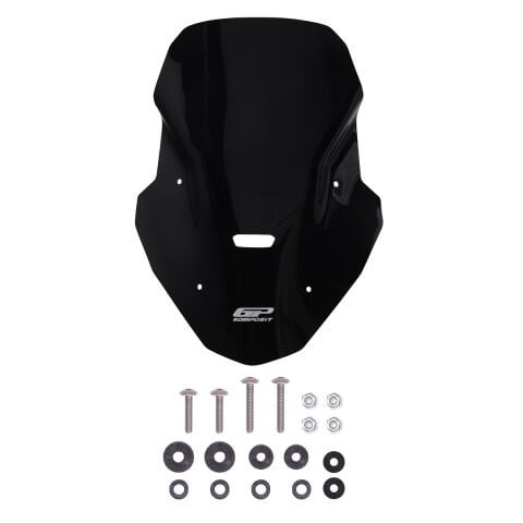 GP Kompozit RKS Reale 125 2022-2025 Uyumlu Ön Cam Siyah