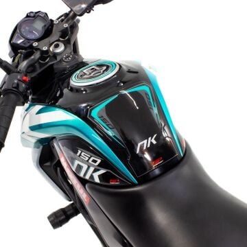 GP Kompozit CF Moto 150 NK 2016-2022 Uyumlu Tank Pad Seti Siyah-Turkuaz