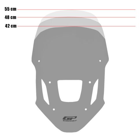 GP Kompozit Honda Africa Twin CRF1100L 2025 Uyumlu Ön Cam Füme