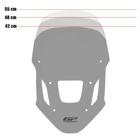 GP Kompozit Honda Africa Twin CRF1100L 2025-2026 Uyumlu Ön Cam Füme