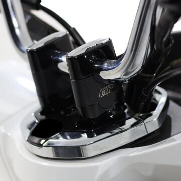 GP Kompozit Honda PCX 125 / 150 2018-2024 Uyumlu Gidon Yükseltme Siyah