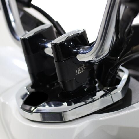 GP Kompozit Honda PCX 125 / 150 2018-2026 Uyumlu Gidon Yükseltme Siyah