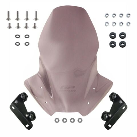 GP Kompozit Yamaha MT-07 2018-2020 Uyumlu Ön Tur Camı Füme