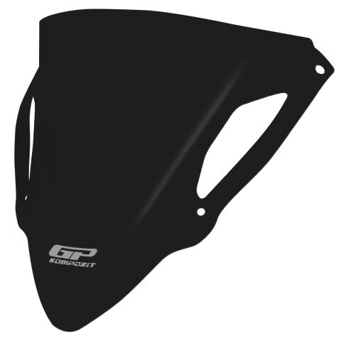 GP Kompozit Kawasaki ZX-6R 2024-2025 Uyumlu Ön Cam Siyah