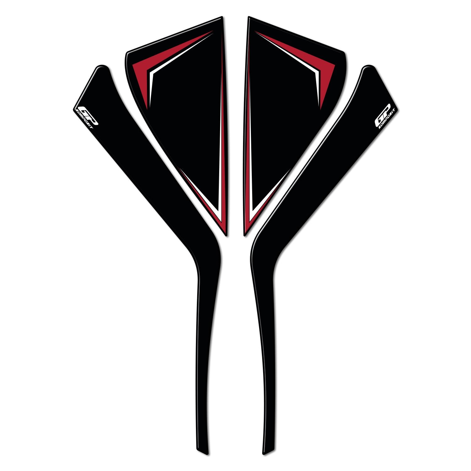 GP Kompozit Honda PCX 125 / 150 2025-2026 Uyumlu Yan Pad Kırmızı