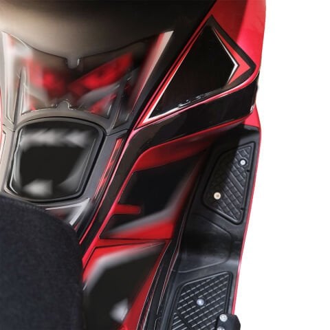 GP Kompozit Honda PCX 125 / 150 2025-2026 Uyumlu Yan Pad Kırmızı