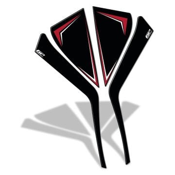GP Kompozit Honda PCX 125 2025 Uyumlu Yan Pad Kırmızı