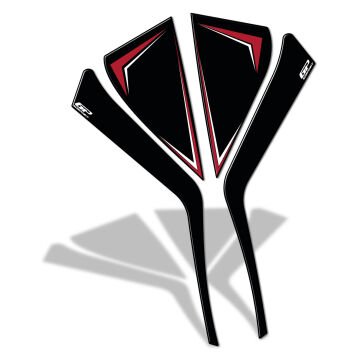 GP Kompozit Honda PCX 125 2025 Uyumlu Yan Pad Kırmızı