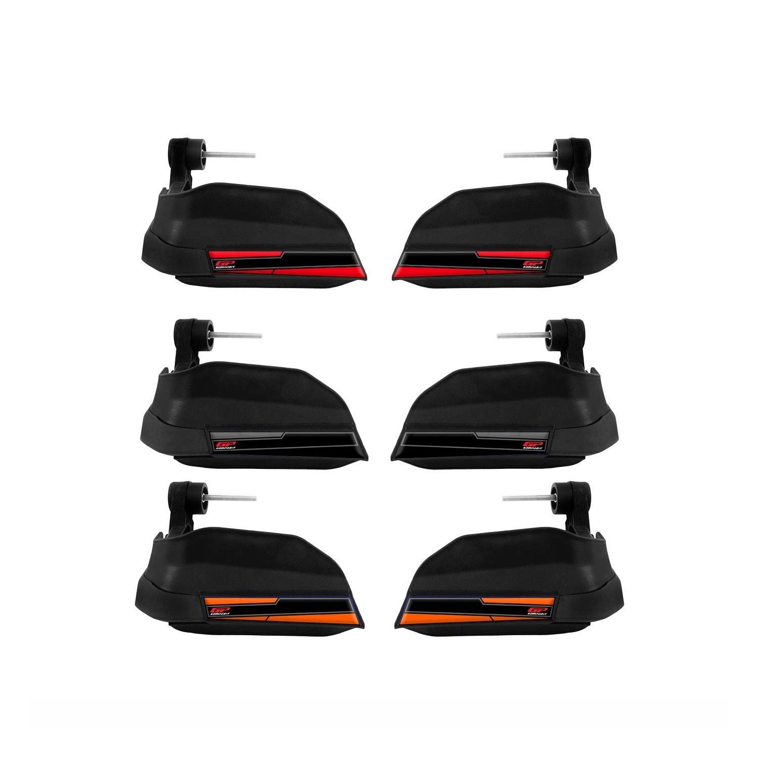 GP Kompozit RKS Reale 125 2022-2025 Uyumlu Plastik Elcik Koruma Siyah