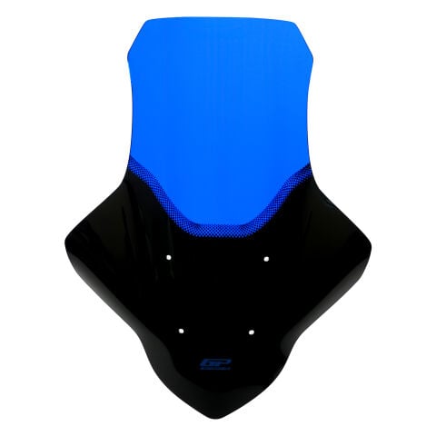 GP Kompozit Yamaha NMAX 125 / 155 2021-2024 Uyumlu Baskılı Ön Cam Mavi