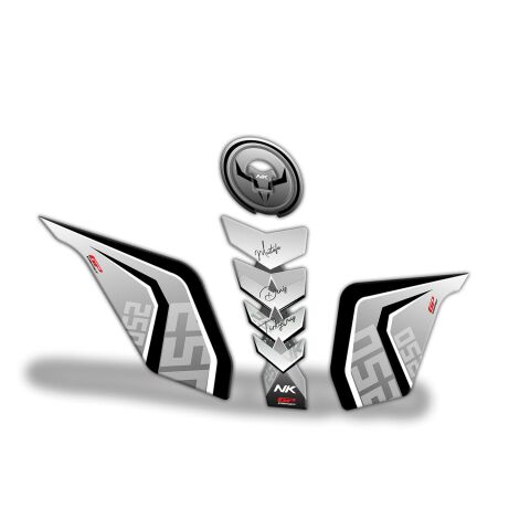 GP Kişiye Özel CF Moto 250 NK 2018-2021 Uyumlu Tank Pad Seti Gri