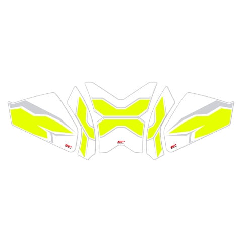 GP Kompozit CF Moto 250 CL-X 2022-2026 Uyumlu Tank Pad Seti Sarı