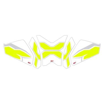 GP Kompozit CF Moto 250 CL-X 2022-2024 Uyumlu Tank Pad Seti Sarı