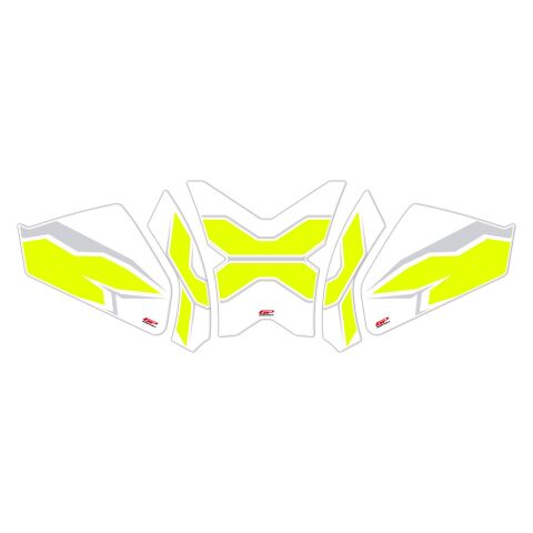 GP Kompozit CF Moto 250 CL-X 2022-2024 Uyumlu Tank Pad Seti Sarı