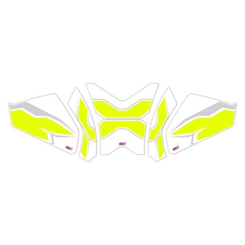 GP Kompozit CF Moto 250 CL-X 2022-2026 Uyumlu Tank Pad Seti Sarı
