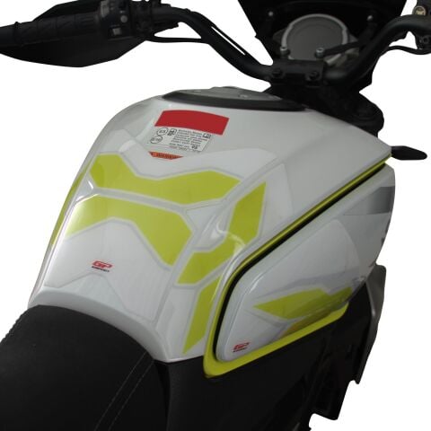 GP Kompozit CF Moto 250 CL-X 2022-2026 Uyumlu Tank Pad Seti Sarı
