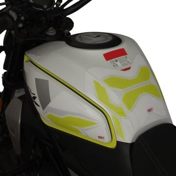 GP Kompozit CF Moto 250 CL-X 2022-2024 Uyumlu Tank Pad Seti Sarı