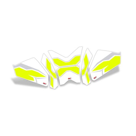 GP Kompozit CF Moto 250 CL-X 2022-2026 Uyumlu Tank Pad Seti Sarı
