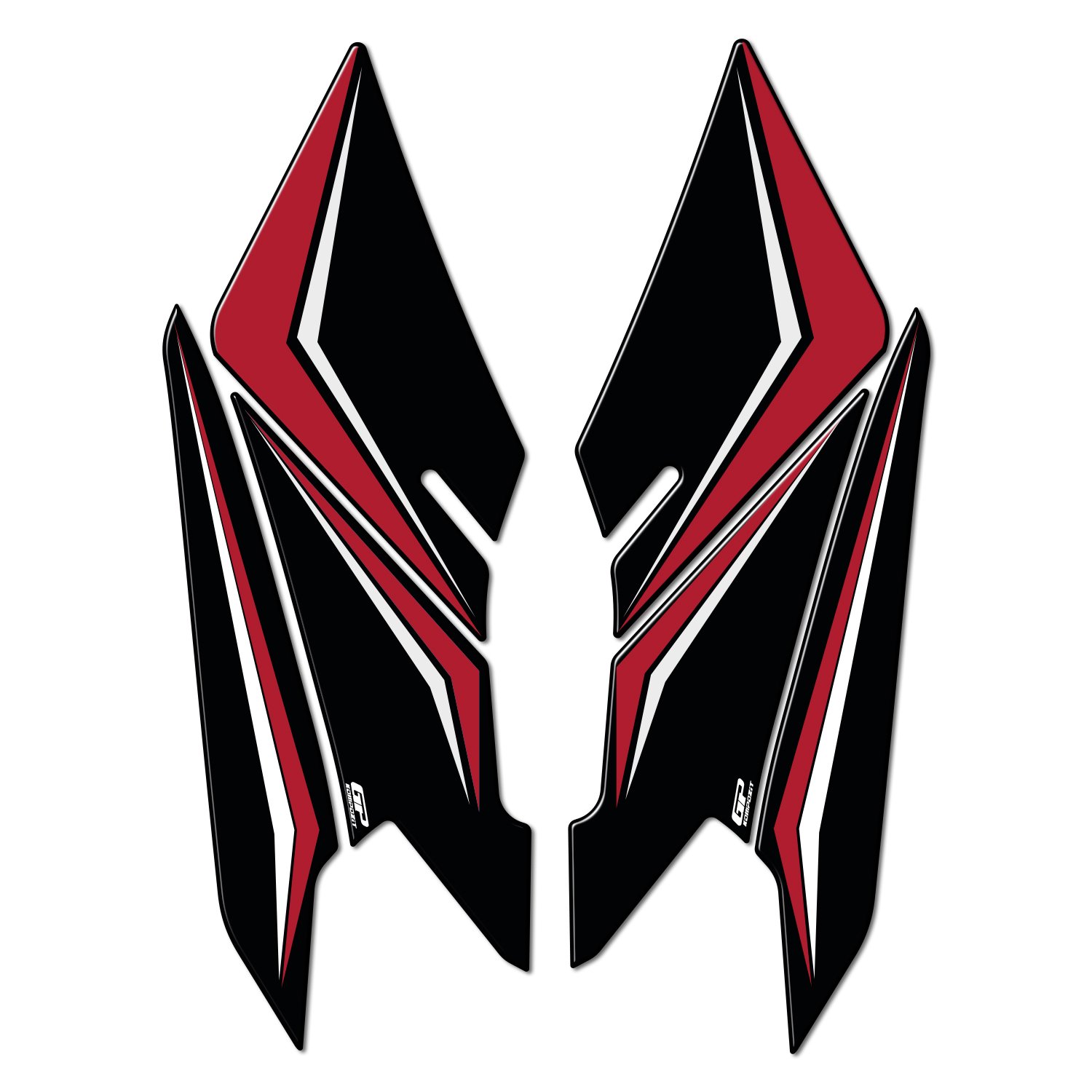 GP Kompozit Honda PCX 125 / 150 2025 Uyumlu Yan Ayak Pad Kırmızı