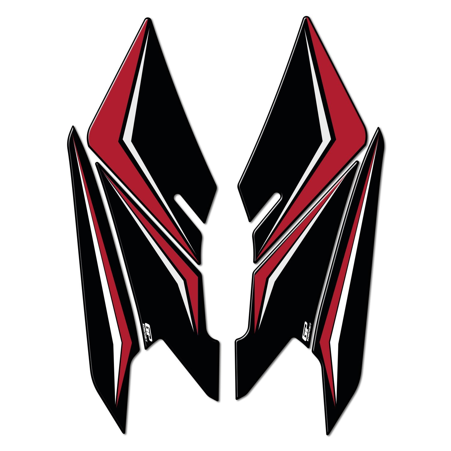 GP Kompozit Honda PCX 125 / 150 2025-2026 Uyumlu Yan Ayak Pad Kırmızı