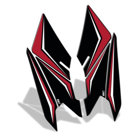 GP Kompozit Honda PCX 125 / 150 2025 Uyumlu Yan Ayak Pad Kırmızı