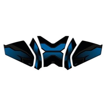 GP Kompozit CF Moto 250 CL-X 2022-2024 Uyumlu Tank Pad Seti Mavi